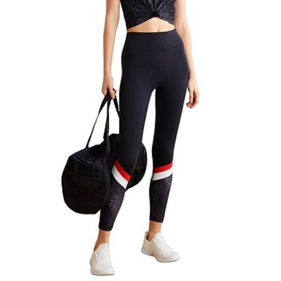 Bandier Pants - Bandier All Access Tour Leggings in Black Snow Leopard, Sz XS Luxe Workout wear